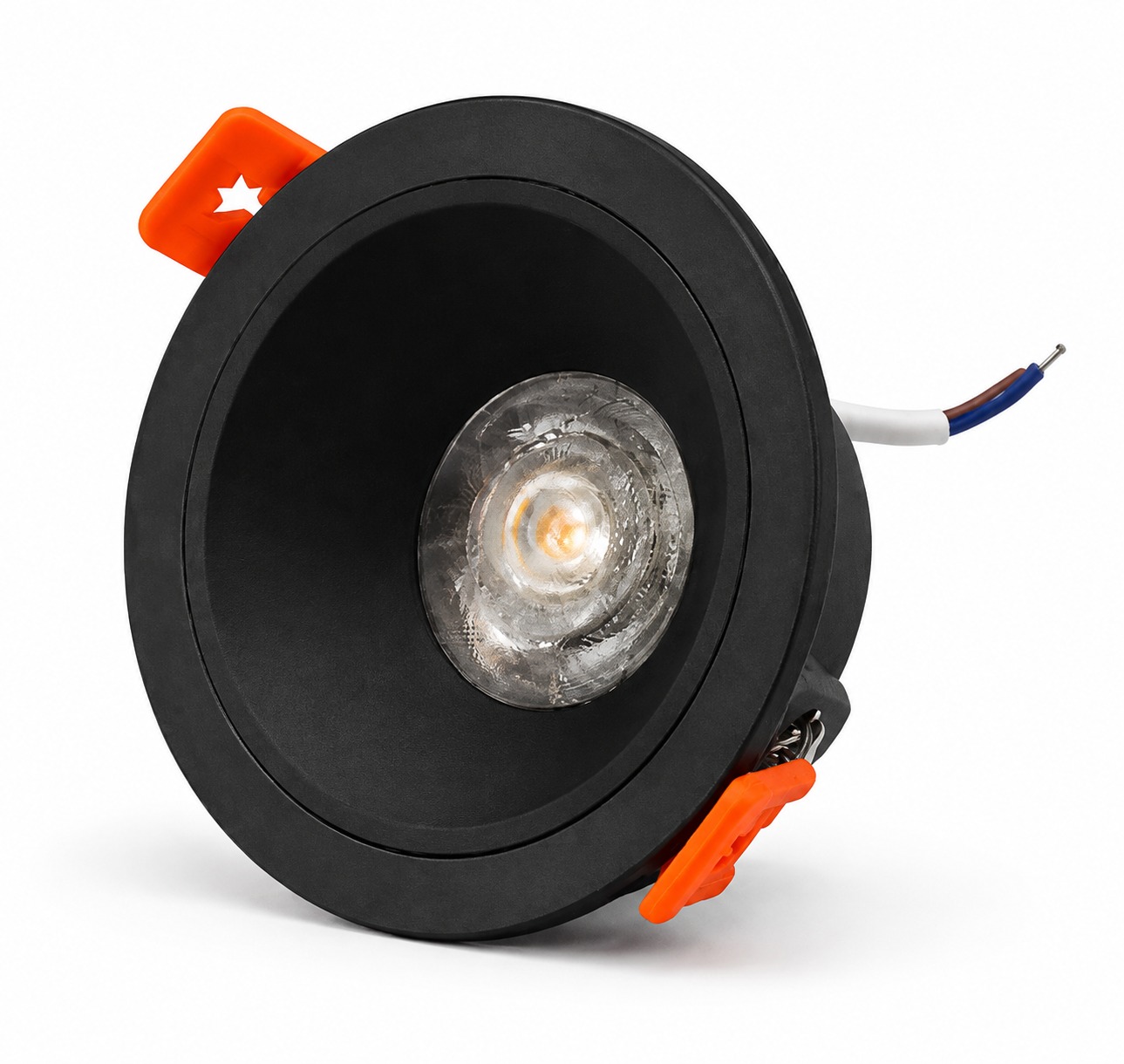 Black led Panal Light 6 watt 7cm Vetro VE-SP0040